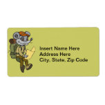 Backpacking Mouse Custom Shipping Labels