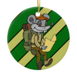 Backpacking Mouse Christmas Ornaments