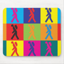 Backpacking Pop Art Mouse Mats