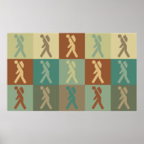 Backpacking Pop Art Poster
