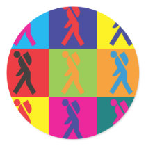 Backpacking Pop Art Sticker