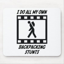 Backpacking Stunts Mouse Pad