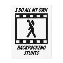 Backpacking Stunts Post Card