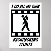 Backpacking Stunts Print