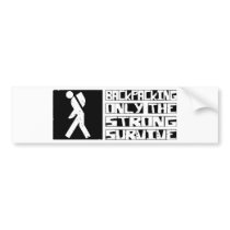 Backpacking Survive Bumper Sticker