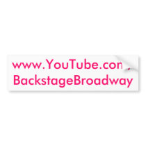 Backstage Broadway bumper stickers by BackstageBroadway Backstage Broadway bumper stickers