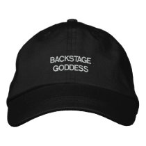 Backstage Goddess embroidered hats