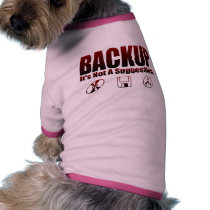Backup! pet clothing by nakedzealot Backup! pet clothing