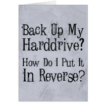 Backup Humor Greeting Cards