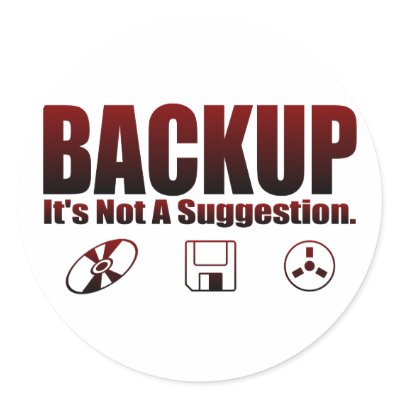 Backup! Sticker by nakedzealot