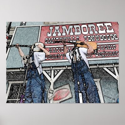 Backwards Bluegrass Poster by StarLily