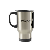 Backword Travel standard black Mug