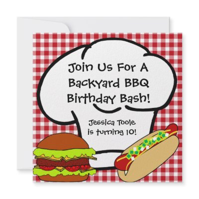 Backyard BBQ Birthday Invitation by kids_birthdays