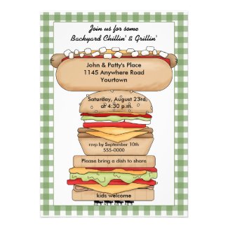 Backyard BBQ Invitation