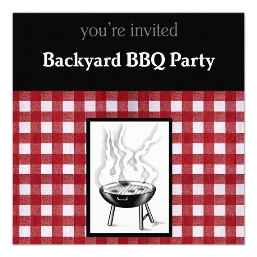 Backyard BBQ Invitation