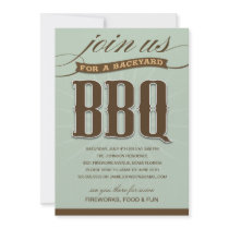 BACKYARD BBQ  | PARTY INVITATION