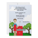 Backyard BBQ with Chef and Grill Personalized Announcement