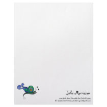 Backyard Buggies · Blue & Green Butterfly Custom Letterhead