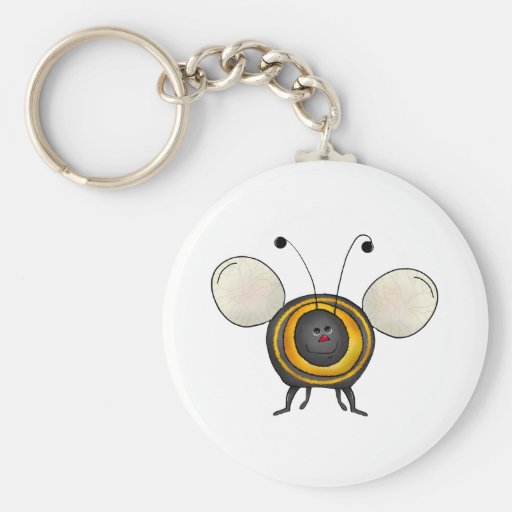 Backyard Buggies · Smiling Bee Keychain