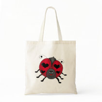 Backyard Buggies · Smiling Ladybug Canvas Bag