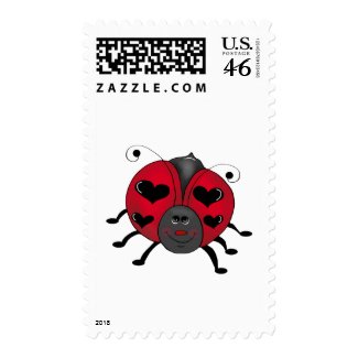 Backyard Buggies · Smiling Ladybug stamp