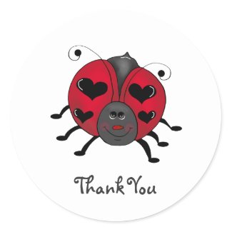 Backyard Buggies · Smiling Ladybug sticker