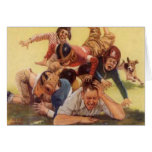 Backyard Dad Greeting Card