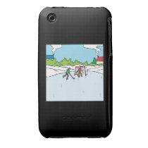 Backyard Hockey Iphone 3 Case