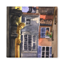 Backyard in Italy Refrigerator Magnets