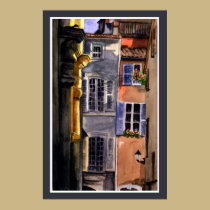 Backyard in Italy posters