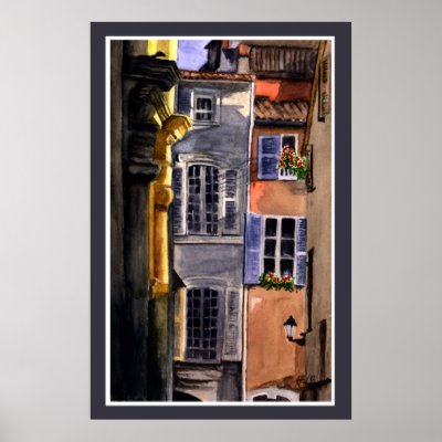 Backyard in Italy Poster by Felidae52