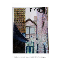 Backyard in Luebeck posters
