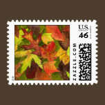 Backyard Leaves Postage Stamp stamps