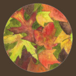 Backyard Leaves Sticker stickers