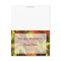 Backyard Leaves Tischaufsteller postkarten by 13BlackCatsDesigns Backyard Leaves Tischaufsteller postkarten