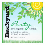 Backyard Party invitation