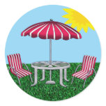 Backyard Summer Relaxing Sticker