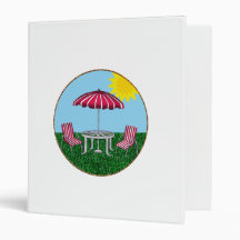 Backyard Summer Relaxing Vinyl Binders
