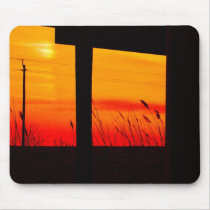 Backyard Sunset mousepads