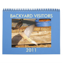 BACKYARD VISITORS WALL CALENDAR