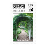 Backyard Wedding - Save the Date Postage Stamp stamp