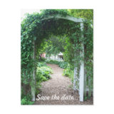 Backyard Wedding - Save the Date Postcard postcard