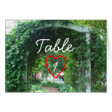 Backyard Wedding - Table Place Card card