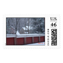 backyard while snowing.JPG postage by aruncps backyard while snowing.JPG postage