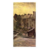 Backyards of Old Houses in Antwerp by van Gogh Custom Photo Card