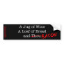 Bacon A Jug of Wine Bumper Sticker