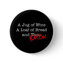 Bacon A Jug of Wine Pins