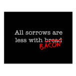 Bacon All Sorrows are Less Postcard