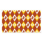 Bacon and Eggs Argyle Pattern Business Card Templates