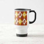 Bacon and Eggs Argyle Pattern Coffee Mugs